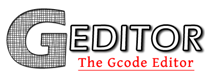Geditor, the gcode editor